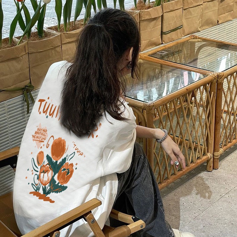 Áo Thun Unisex 100% Cotton Nguyên Chất Ngắn Tay Phong Cách Hàn Quốc Mới NRVP 2023