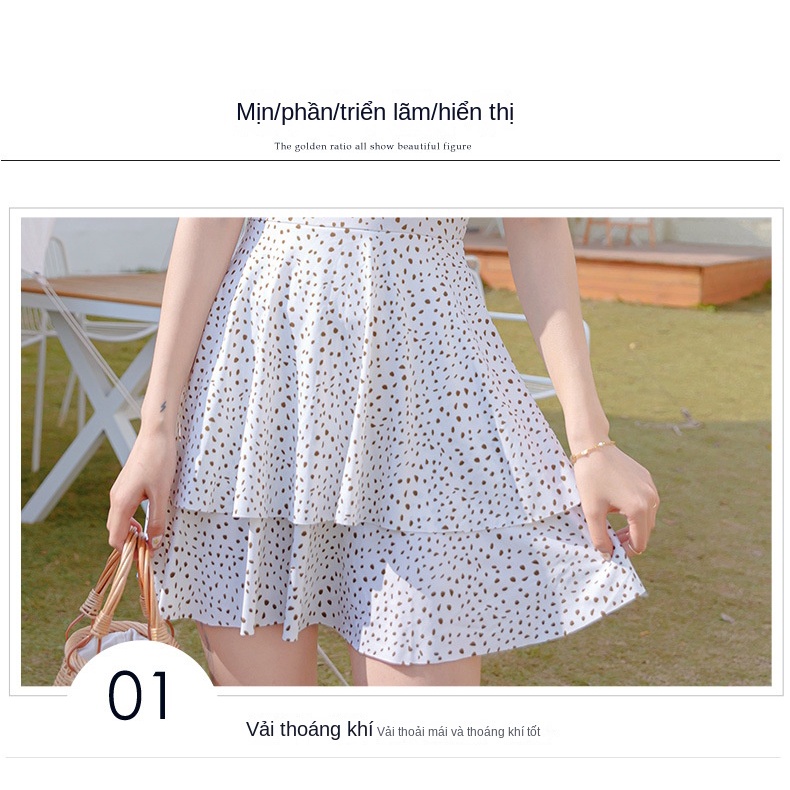Đồ Bơi Một Mảnh Lưng Cao Họa Tiết Chấm Bi Thời Trang Cho Nữ