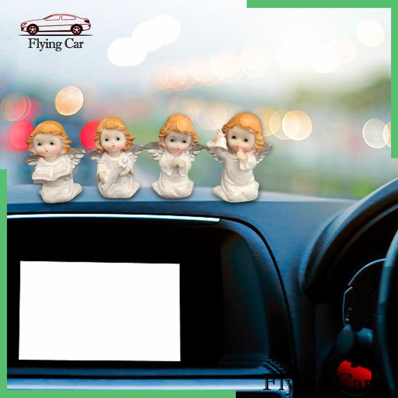 [Lzdjfmy2] 4 Bức Tượng Thiên Thần Điêu Khắc Nghệ Thuật Để Bàn Phòng Ngủ Tại Nhà