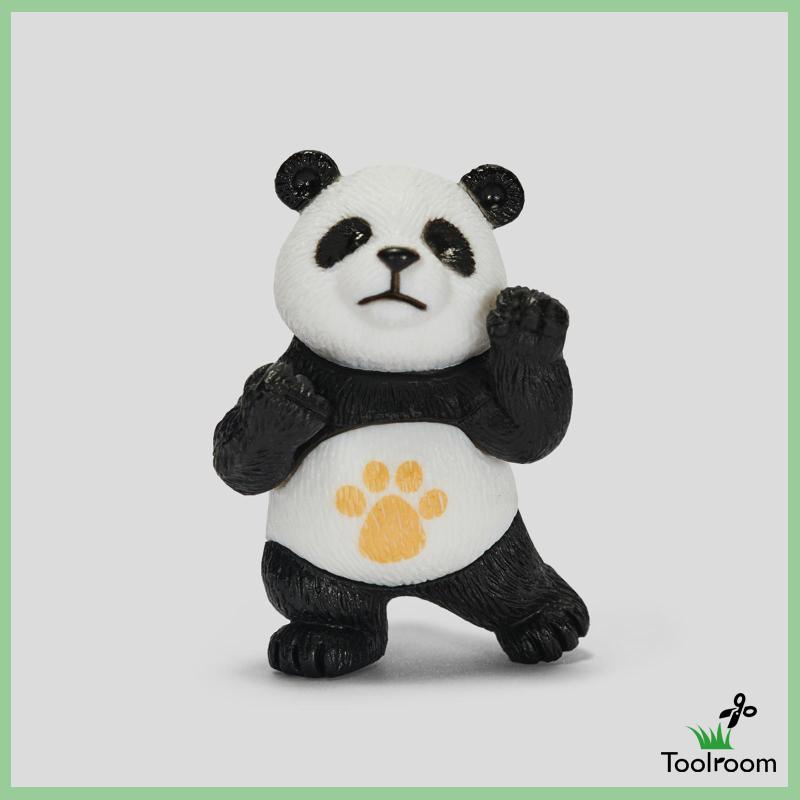 Set 4 Bức Tượng Gấu Trúc Nhỏ Điêu Khắc Trang Trí Nhà Cửa Sân Vườn