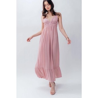 Đầm L0ve.Tree dáng maxi bo thun ngực