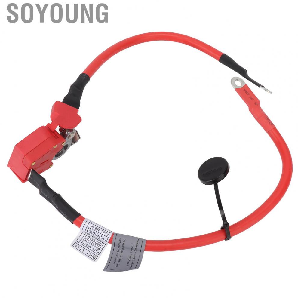 Soyoung Battery Cable  Better Control Heat Insulation Firm Connection Waterproof Flame Retardant Vehicle 61126834543 ABS Metal for Replacement