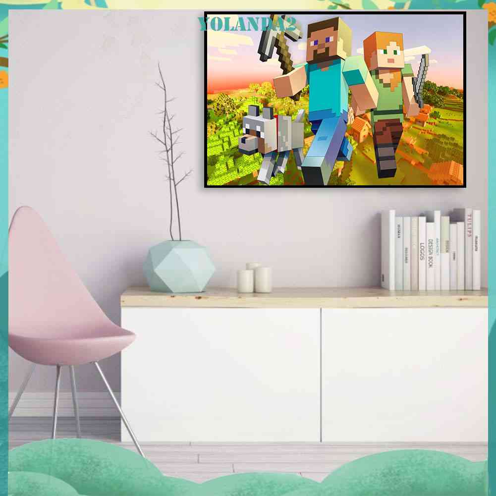 Bộ Tranh Đính Đá 5D Toàn Diện Họa Tiết Máy Tính Độc Đáo DIY