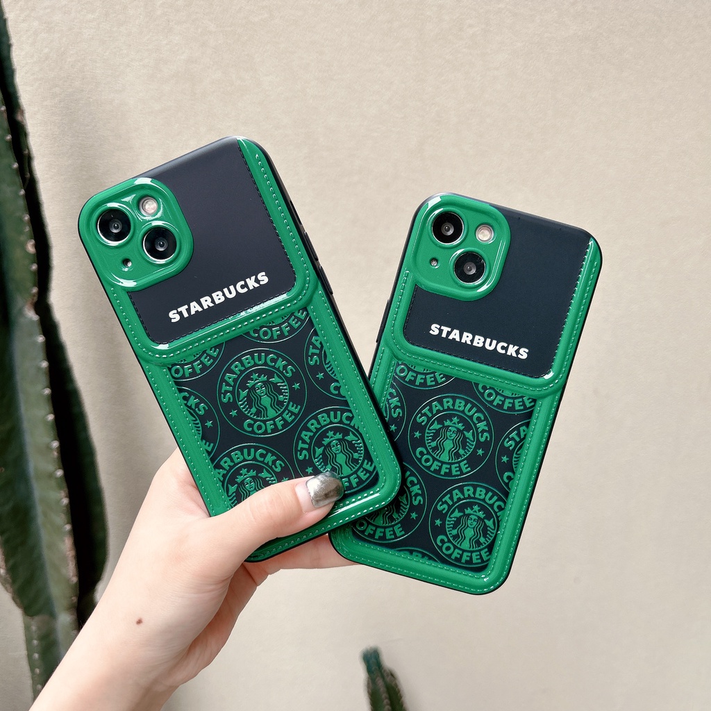 Ốp Điện Thoại TPU Dẻo Họa Tiết Starbucks Độc Đáo Chống Rơi Cho iPhone11 12 13 14 Pro Max