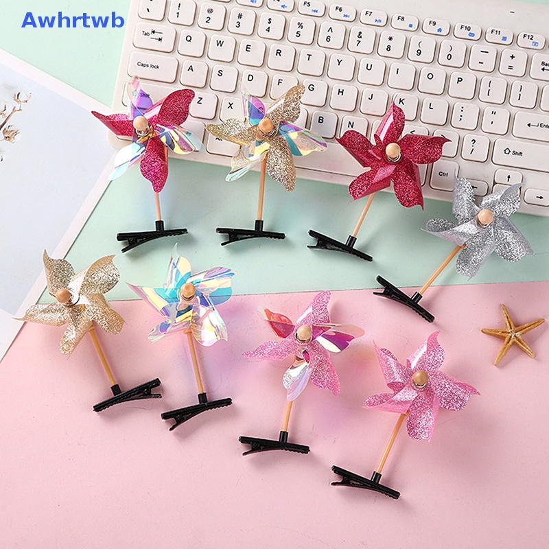 Awhrtwb Khăn Choàng Cổ Hình Cối Xay Gió Nhỏ Nhiều Màu Sắc Dễ Thương Vui Nhộn Phong Cách Hàn Quốc Dành Cho#Set 39 Kẹp Tóc Xinh Xắn Cho Nữ Mới