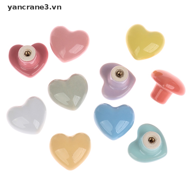 Tay Nắm Ngăn Kéo Tủ Một Lỗ Tròn Bằng Gốm Sứ Màu Hoạt Hình yancrane3.vn