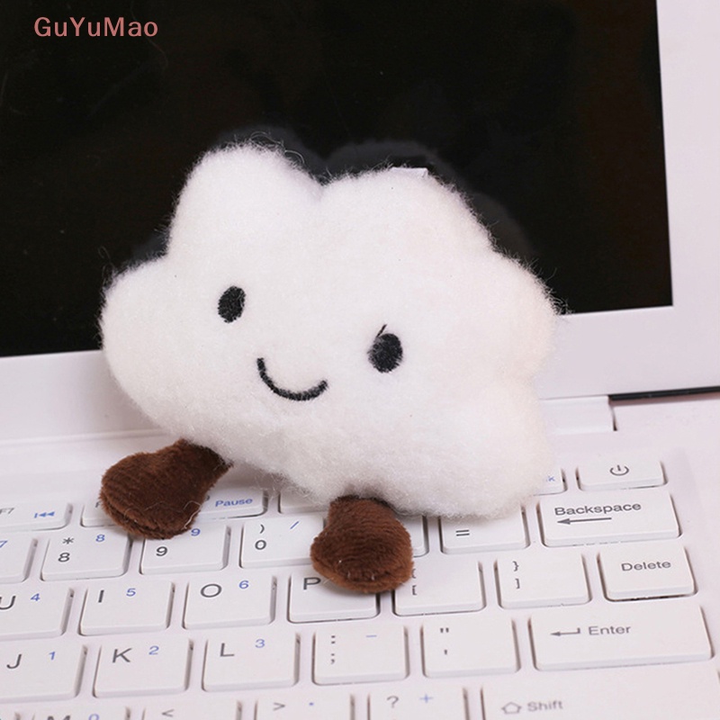 [cxGUYU] Móc Khóa Búp Bê Nhồi Bông Hình Đám Mây Trắng Dễ Thương Cho Cặp Đôi / Túi Xách PRTA