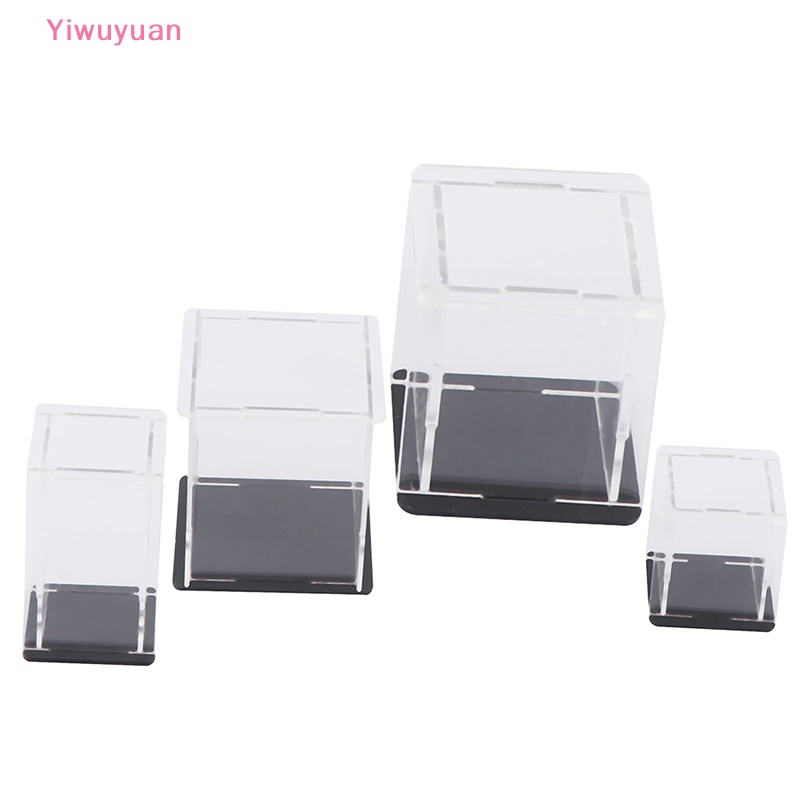 Hộp Đựng Đồ Chơi Khối Lập Phương Bằng Acrylic Trong Suốt Chống Bụi UV Mới