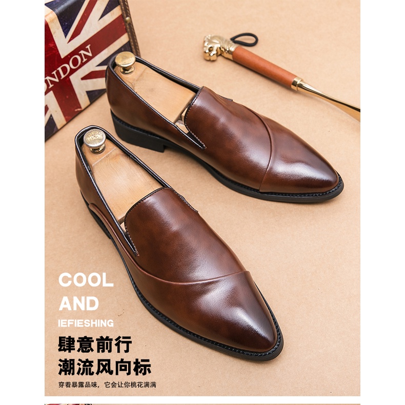 Giày Lười Da Mềm Phong Cách Doanh Nhân Cho Nam, Size 38-48