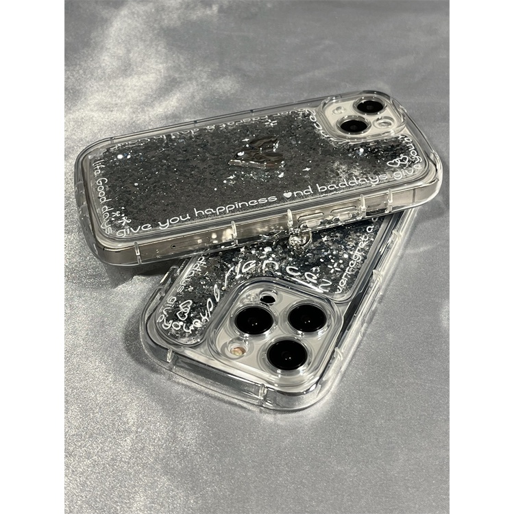 Ốp Điện Thoại Kim Tuyến Nước Hình Trái Tim Cho Iphone 14promax 13 11 14pro 13pro 14