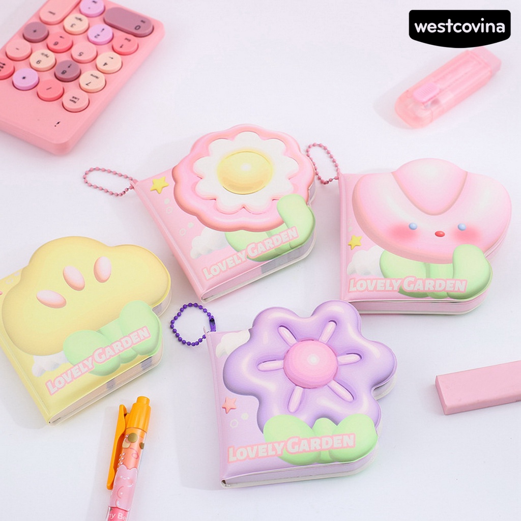 [COD]♪Bộ 4 Sổ Tay Không Dính Họa Tiết Hoạt Hình Dễ Thương