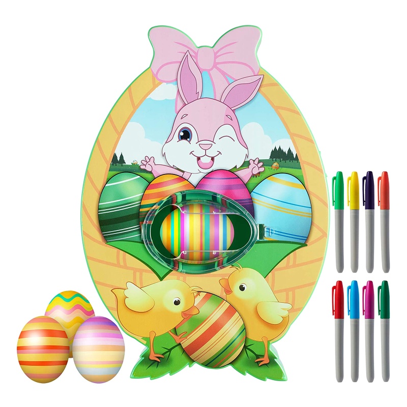 Quả Trứng Đồ Chơi 8.66x6.69x1.97in Vẽ Tay Kèm Bút Tô Màu DIY