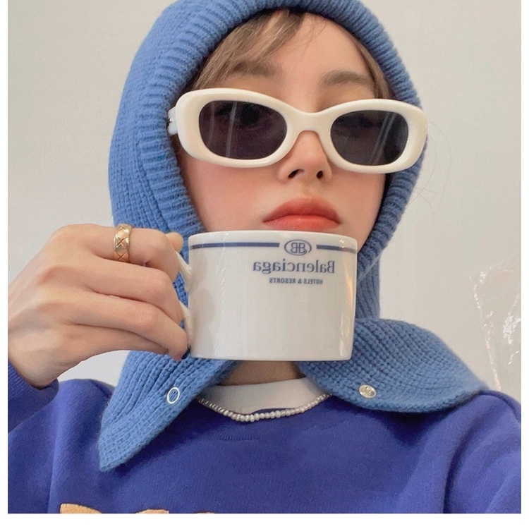 Kính Mát Gọng Vuông Phong Cách retro Thời Trang Cho Nữ