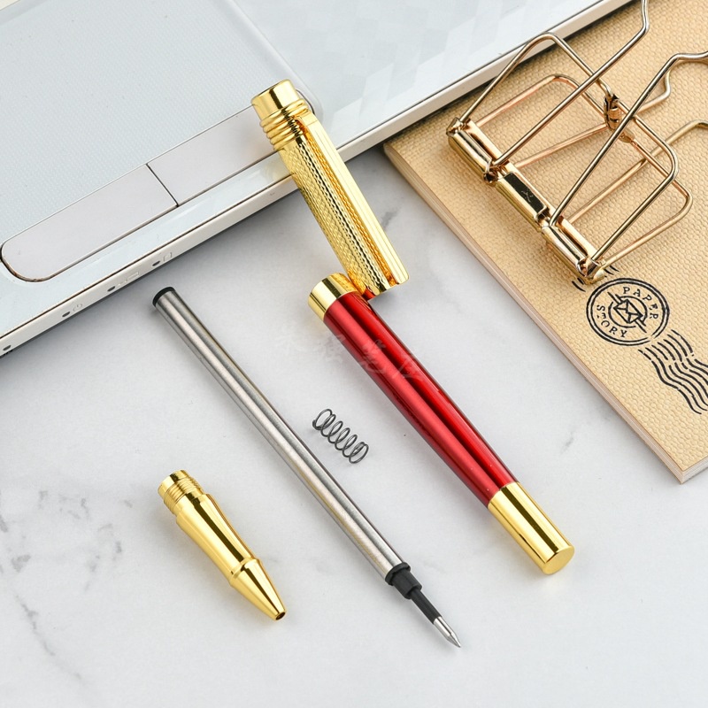 Bút Bi Mực Đen Ngòi 0.7mm Ngòi 0.7mm Bằng Thép Không Gỉ Chất Lượng Cao