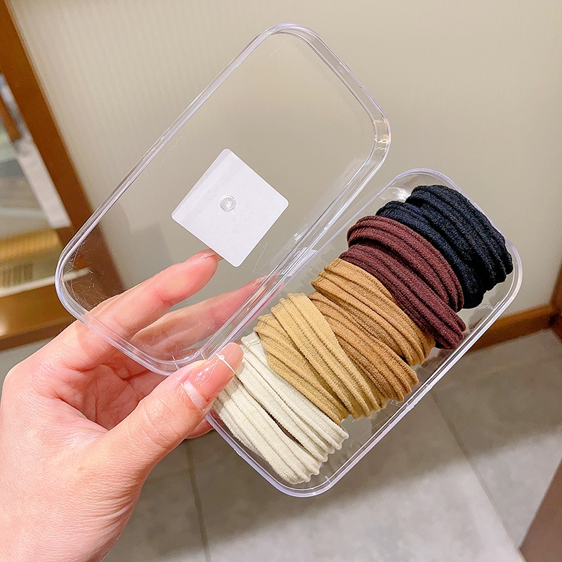 Set 5 / 10 Dây Cột Tóc Không Đường May Màu Sắc Ngọt Ngào Cho Nữ