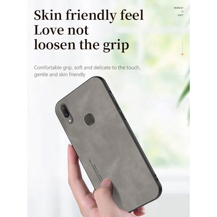 Ốp Điện Thoại TPU Phối Da PU Cao Cấp Cho VIVO 1814 1815 1816 1817 1810 1807 1811 1806 1726 1727 1723 1725