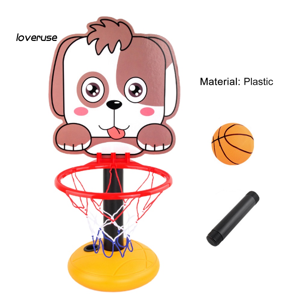 1 Set 2 Món Đồ Chơi Bóng Rổ Mini Kèm Giá Đỡ Có Thể Điều Chỉnh Độ Cao Cho Bé