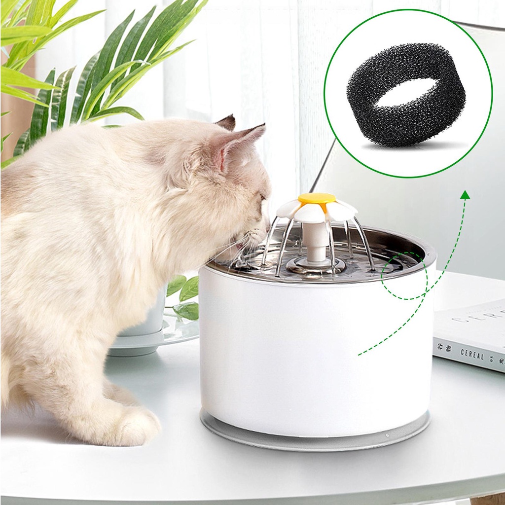 Bộ 16 Tấm Lọc Nước Thay Thế Chuyên Nghiệp Cho Máy Uống Thú Cưng