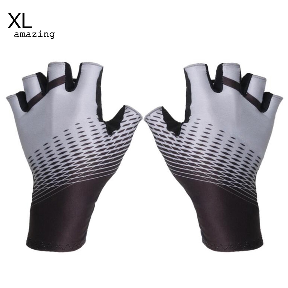 1 Đôi Găng Tay Nửa Ngón Chống Trượt Thoáng Khí Cho Nam Nữ