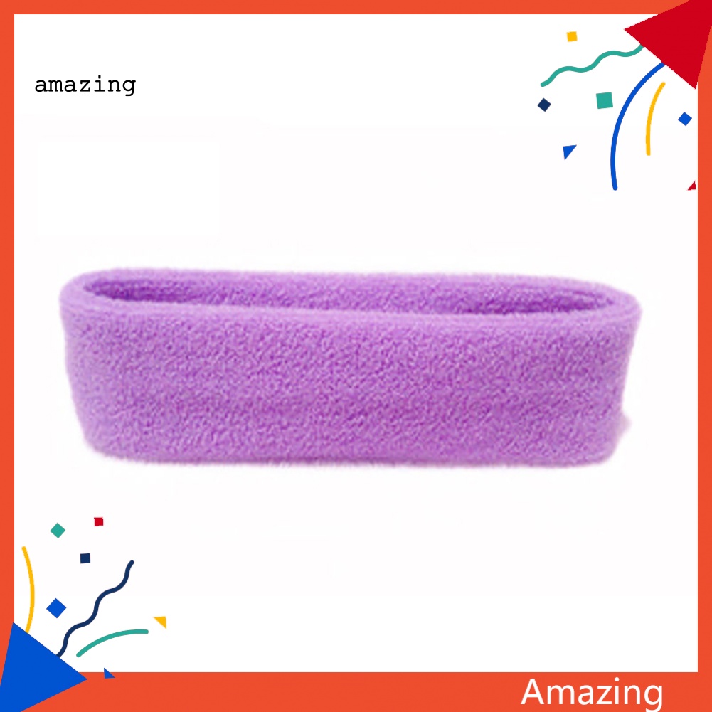 Băng Đô Thể Thao Unisex Co Giãn Màu Trơn Dành Cho Tập Yoga Gym