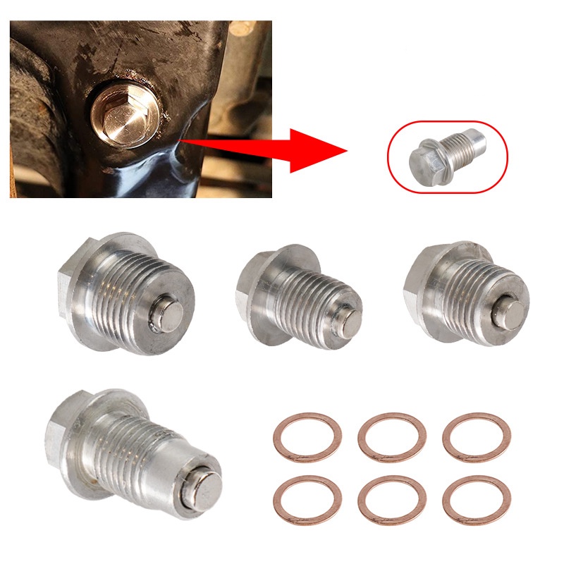 Van Xả Dầu Bằng Thép Không Gỉ M12 * 1.25 M14X1.5 M16X1.5 M18X1.5 Chuyên Dụng Cho Xe Hơi