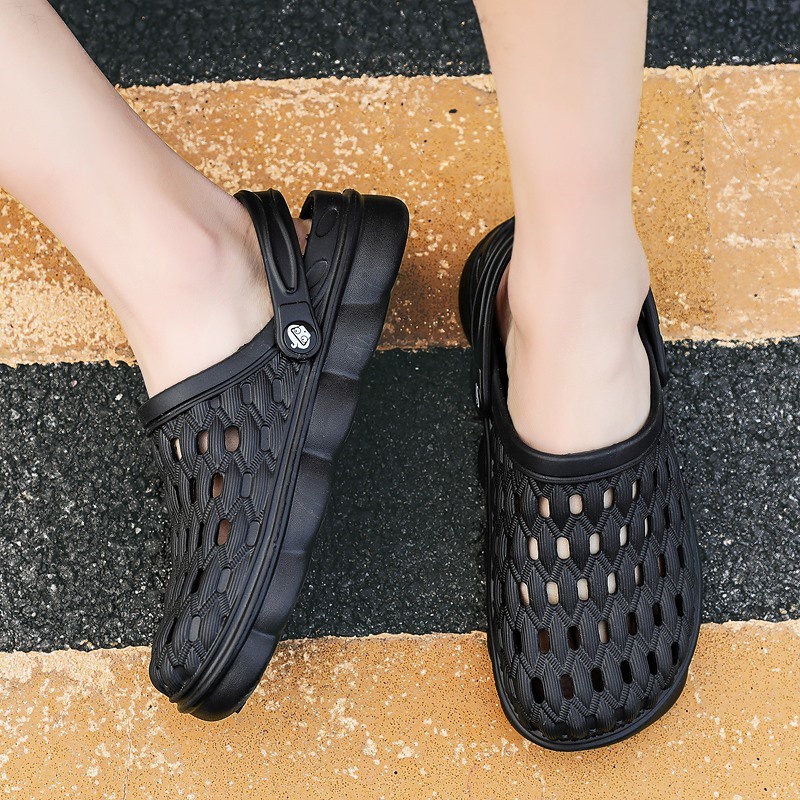 Dép nam sandal dép sandal dép nam xốp dép đi biển dép tổ ong người lớn Dép chống trượt không thấm nước xăng đan