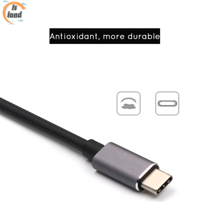 Bộ Chia 3 Cổng Usb 3.0 Type c Sang Rj45 HD-MI Chuyên Dụng Chất Lượng Cao