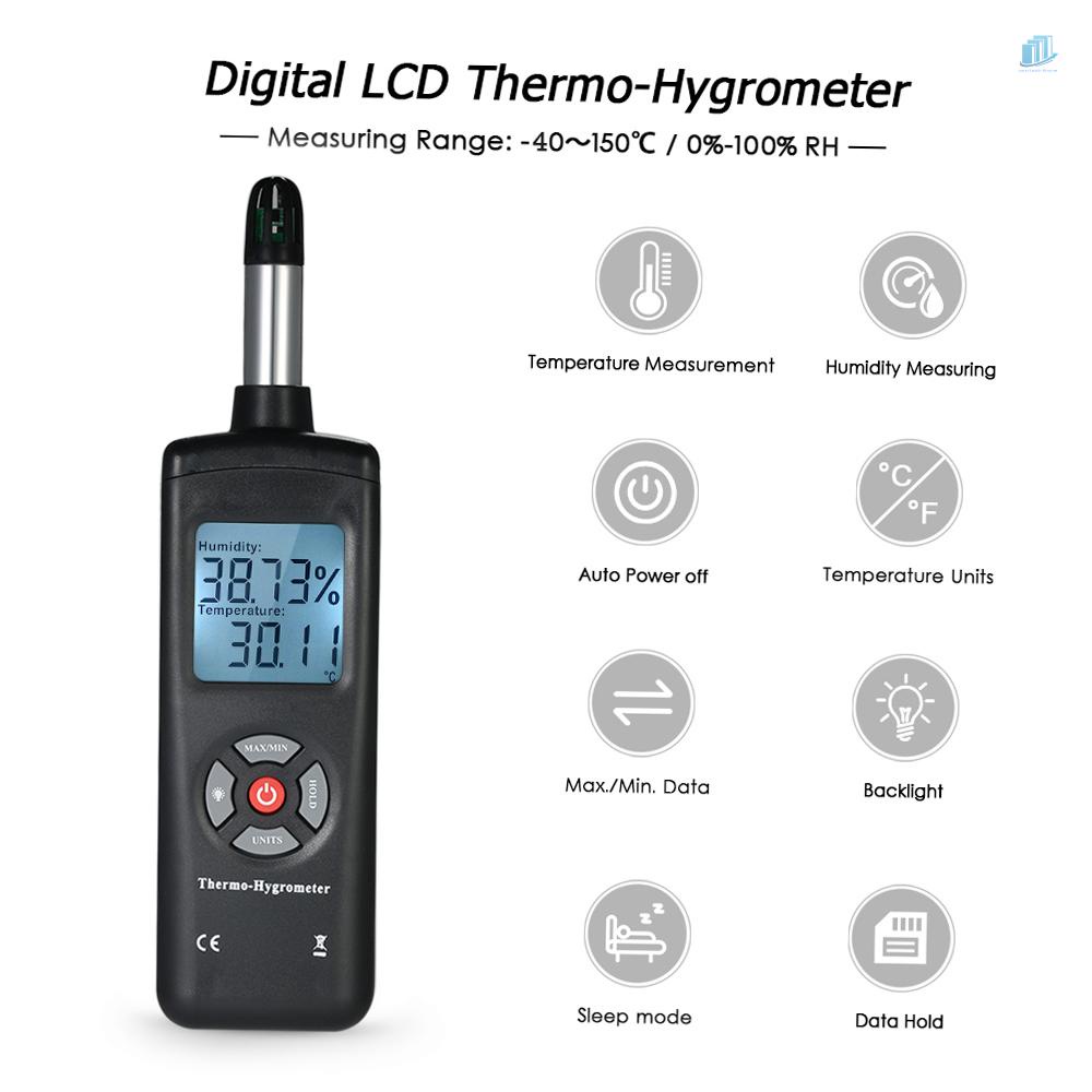 Đồng Hồ Đo Nhiệt Độ Và Độ Ẩm Màn Hình LCD Kỹ Thuật Số