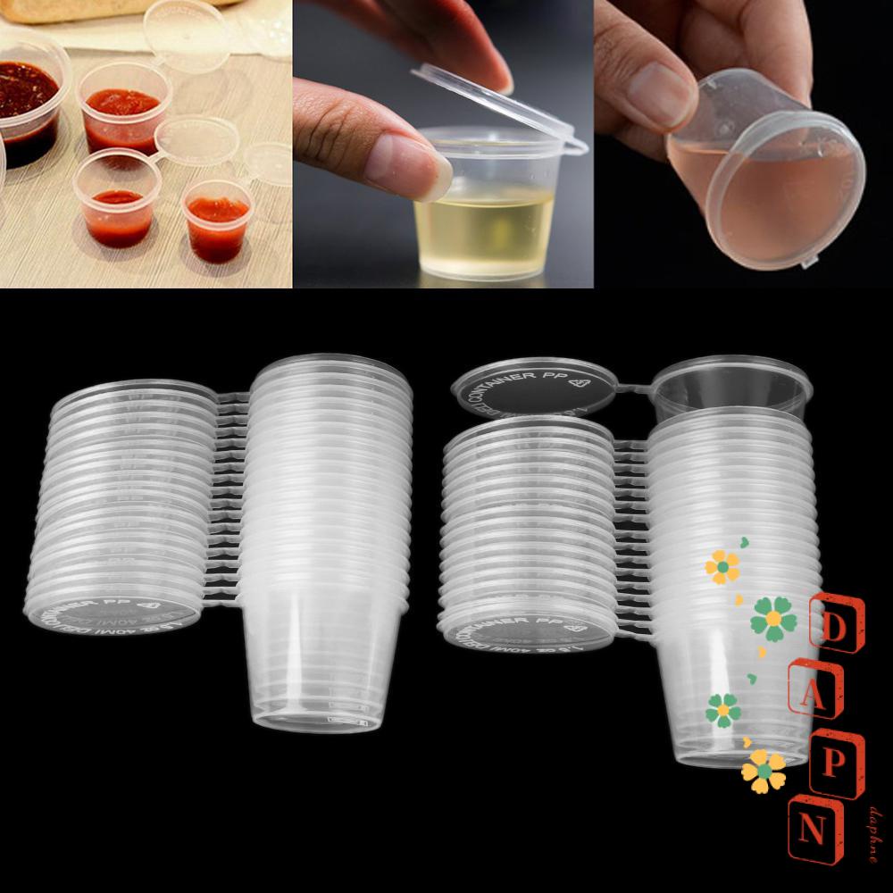 Set 30 Cốc Đựng Màu Nước Sốt Có Thể Tái Sử Dụng DAPHS