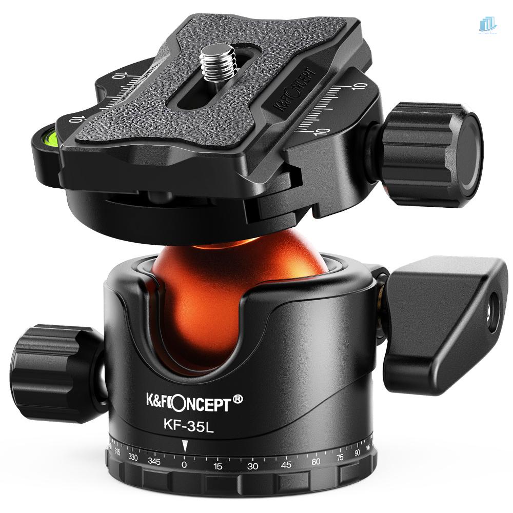 Bộ Chuyển Đổi Gậy Ba Chân Đầu Bi Lớn 35mm Nối Nhanh Ốc 1 / 4 Inch BH-35L Tháo Gỡ Nhanh Bằng Hợp Kim Nhôm Cho smartwatchinone K &amp; F