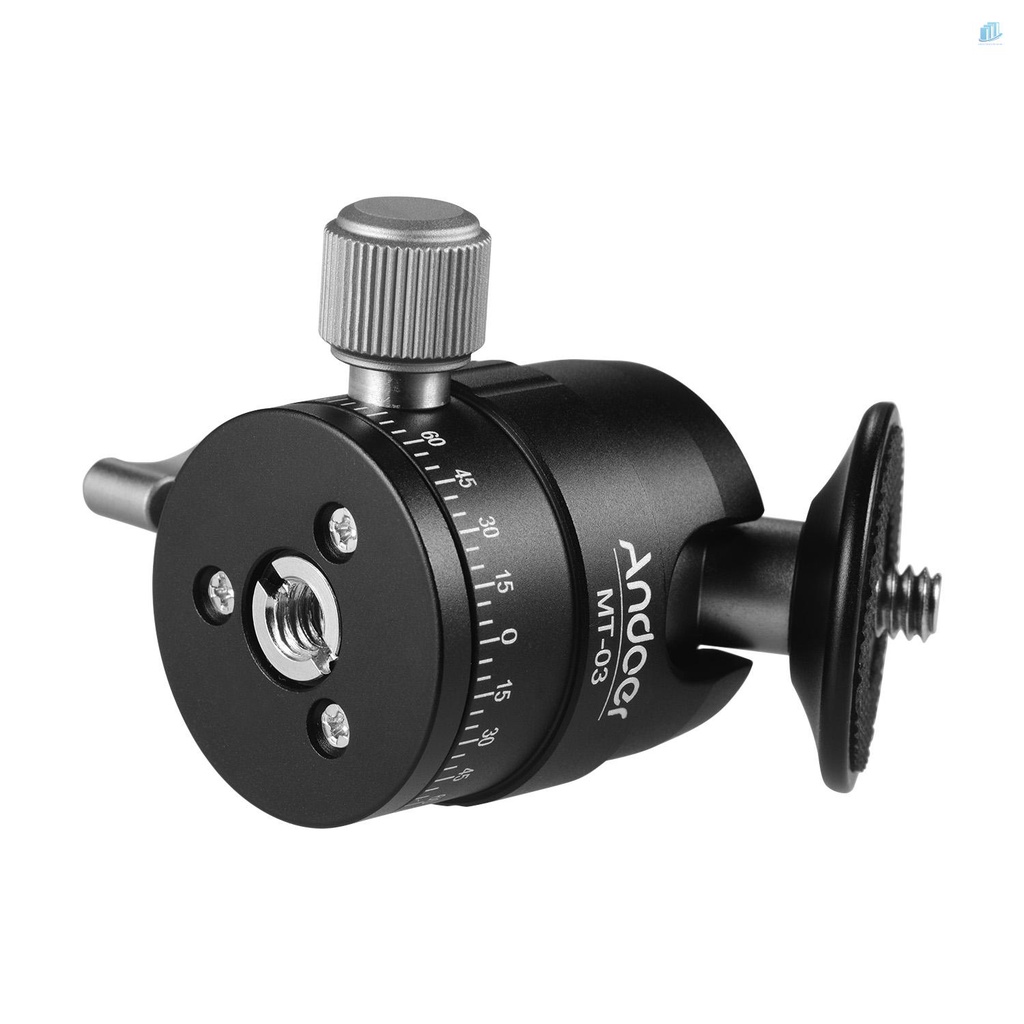 Chân Máy Ảnh Andoer MT-03 Đầu Bi Mini ILDC Tháo Lắp Nhanh Bằng Hợp Kim Nhôm Hình Chữ U Tải Trọng Lớn 5KG / 11LB Chụp Ảnh 5KG / 11LB