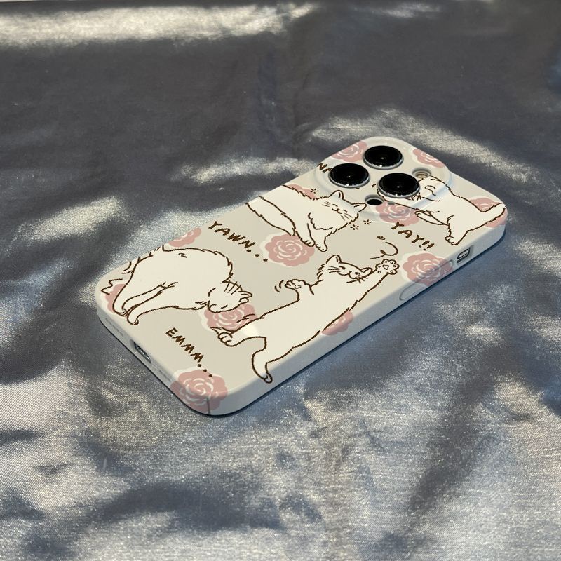 Ốp Điện Thoại In Hình Chó / Mèo / Bông Hoa Xinh Xắn Cho Iphone127 / Xsmax plus13 14 11 xr 8 G69V