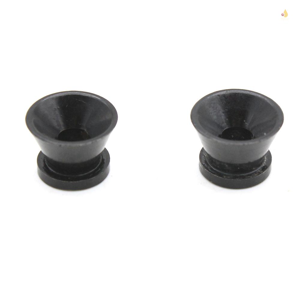 Set 2 Chốt Khóa Dây Đeo Đàn Guitar Bằng Kim Loại Màu Đen / Bạc Thông Dụng