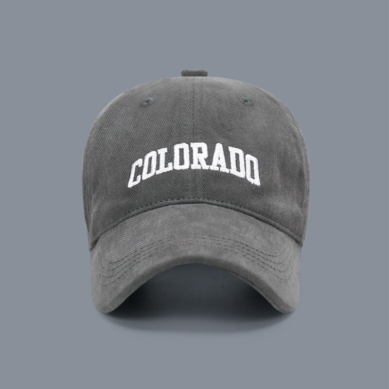 Mũ Lưỡi Trai Cotton Dày Dặn Màu Trơn Thêu Chữ Thời Trang Cho Nam Nữ