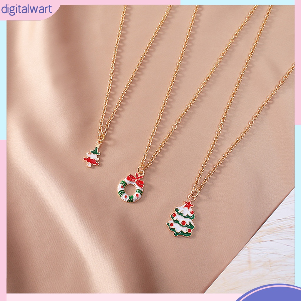 Vòng Cổ Trang Trí Chủ Đề Giáng Sinh Lấp Lánh Dễ Phối Đồ Cho Nữ