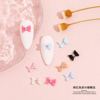 Phụ Kiện Nơ Đính Đá Trang Trí Móng Tay Diy
