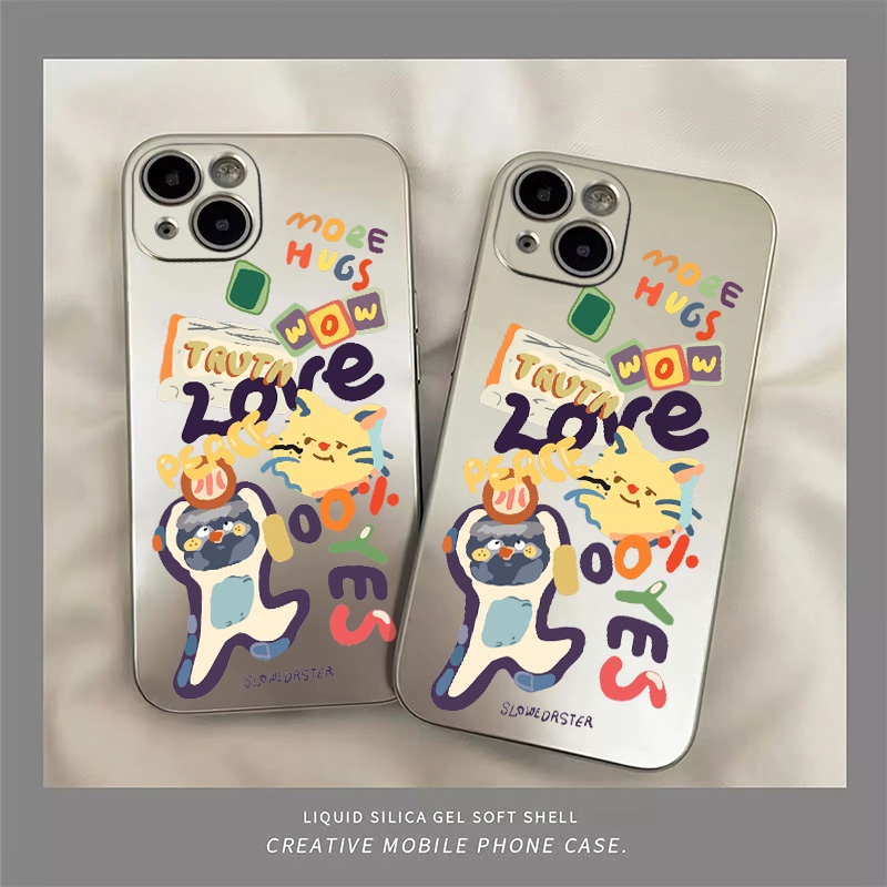 Ốp Điện Thoại Silicon TPU Mềm Mạ Điện Dễ Thương Chống Sốc Cho IPhone 11 14 13 12 Pro XS Max XR X 8 7 6S Plus