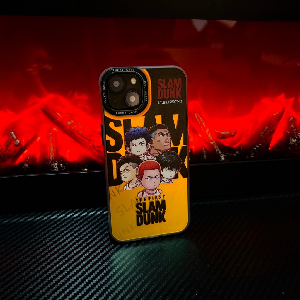 Ốp Điện Thoại In Hoạt Hình SLAM DUNK Màu Gradient Cho iPhone 14 Pro 14Plus 13 12 11Pro Max