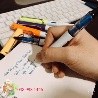 Bút máy xoá được mực xanh đen tím _dcg