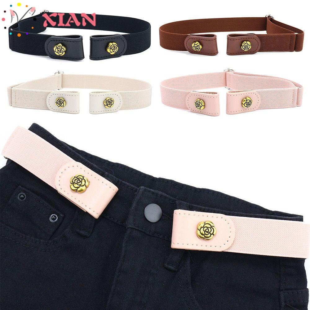 Thắt Lưng Co Giãn Vô Hình Có Khóa Cài Trang Trí Quần Jean Thời Trang