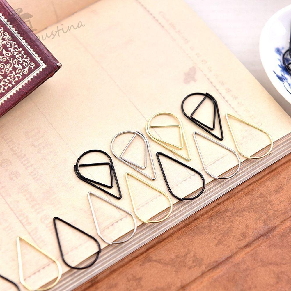 Augustina Bookmark Kim Loại Mini Kẹp Đánh Dấu Trang Sách Hình Giọt Nước Sáng Tạo Dùng Trong Văn Phòng