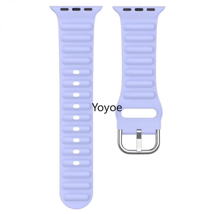 Dây Đeo Đồng Hồ Bằng Silicone Kích Thước 44mm 40mm 45mm 41mm 49mm 42mm 38mm Cho iwatch Series 7 Se 3 4 5 6 8 Ultra