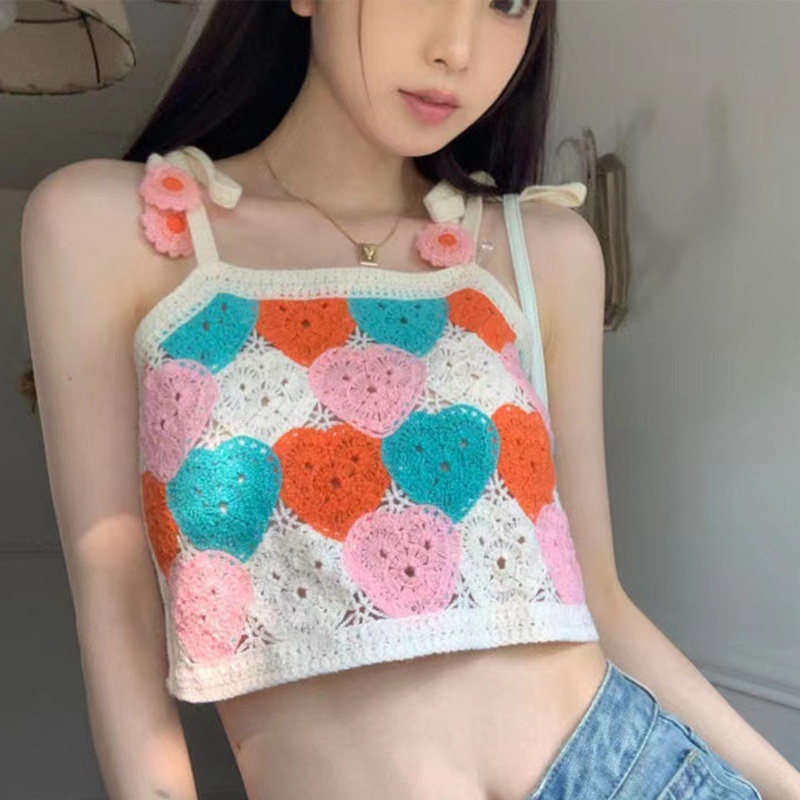 Áo Dệt Kim Không Tay Thắt Nơ Thời Trang Mùa Hè Dành Cho Nữ