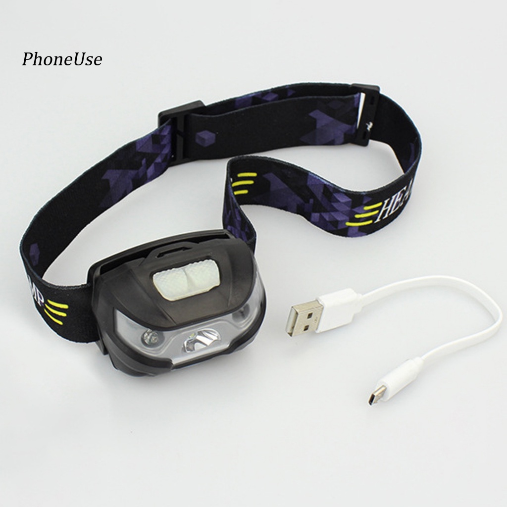 Đèn Pha Cảm Biến PU Chống Thấm Nước 1500mAh Chuyên Dụng Cho Xe Đạp Ban Đêm