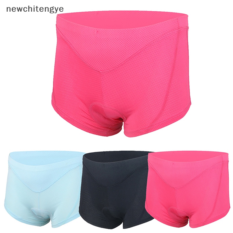 Quần Short Đạp Xe Có Đệm Thoáng Khí Chống Sốc Màu Hồng Cho Nữ