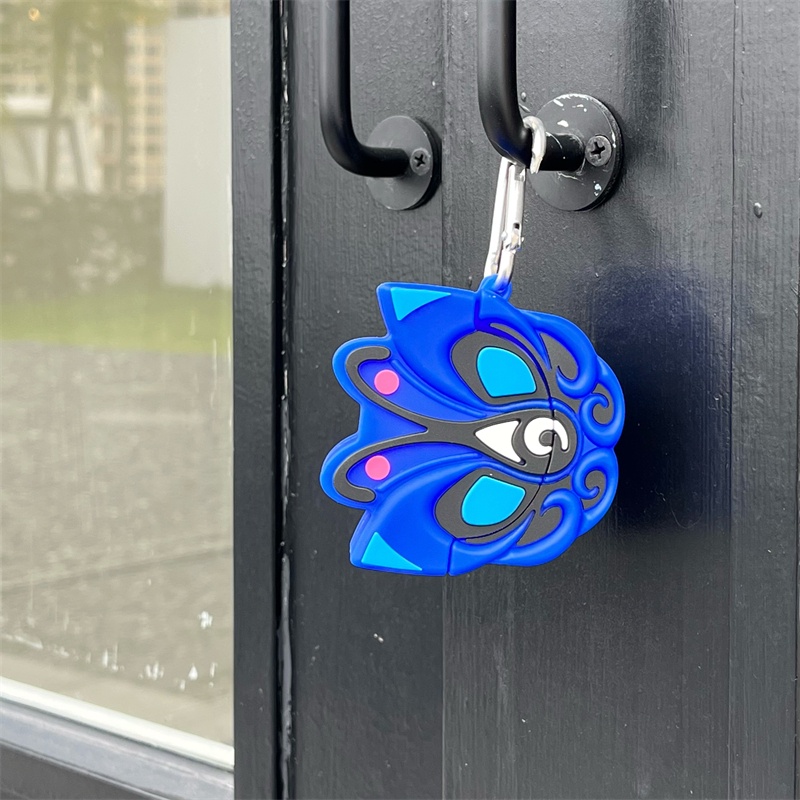 Vỏ Bảo Vệ Hộp Sạc Tai Nghe bluetooth Không Dây OPPO Enco air3 Bằng Silicon Mềm Họa Tiết Hoạt Hình Quỷ Đen 3D Dễ Thương