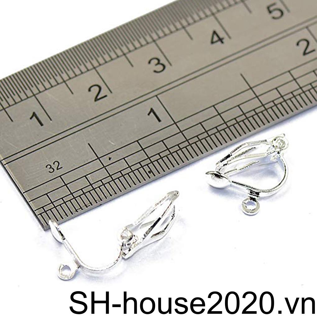 Set 12 Kẹp Bông Tai Không Xỏ Lỗ Bằng Kim Loại DIY Dành Cho Nữ