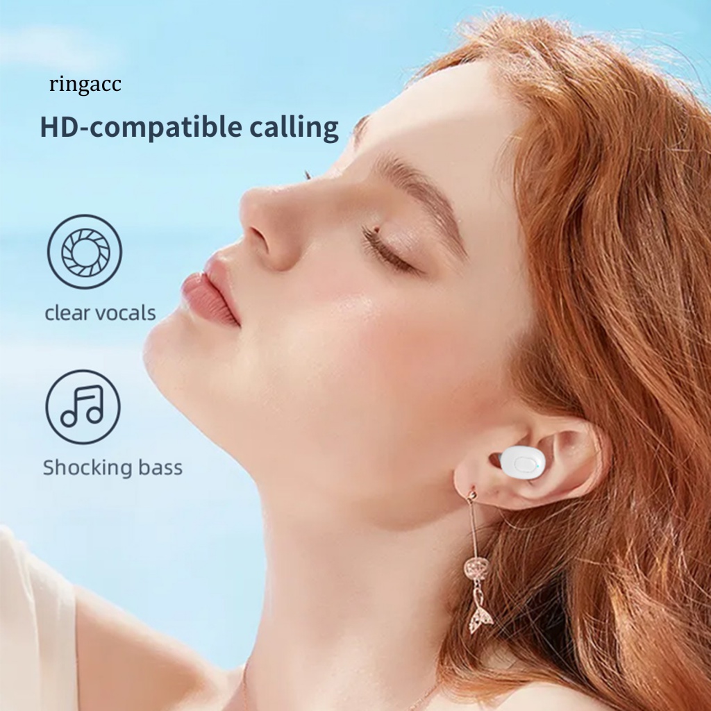 Tai nghe không dây RGA B21 Pro 5.0 Mini Âm Thanh Nổi Loại Bỏ Tiếng Ồn Có Màn Hình Kỹ Thuật Số