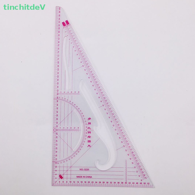 Thước Nhựa Hình Tam Giác Đa Năng Chuyên Dụng Cho Thợ May