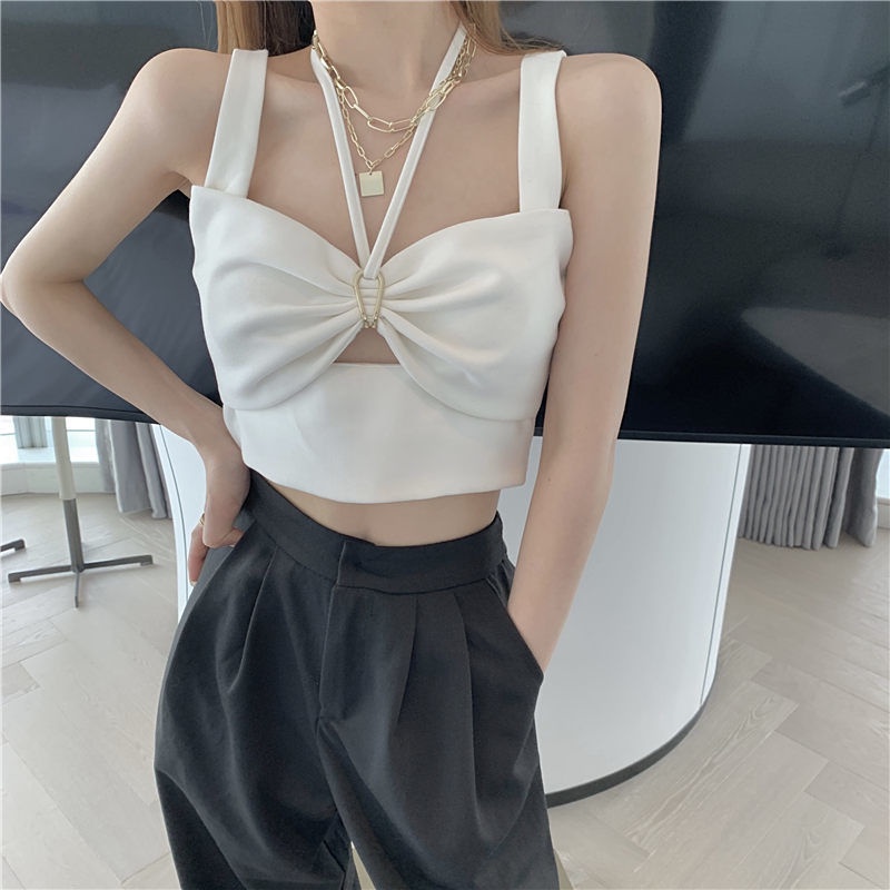 Áo Dệt Kim Hai Dây Dáng Ôm Thời Trang Mùa Hè Dành Cho Nữ